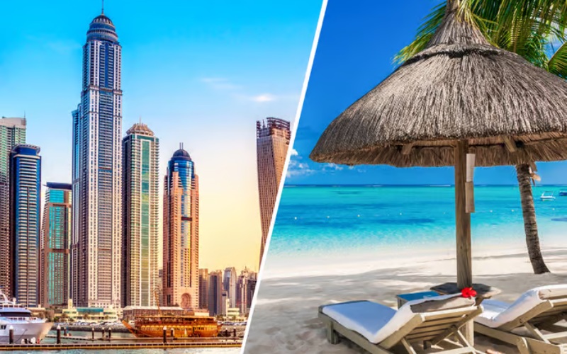 Mauritius with Dubai