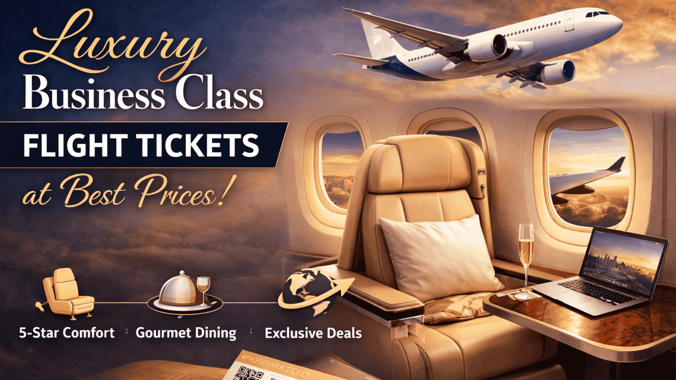 Luxury Business Class Flight Tickets at Best Prices | Flight Crust