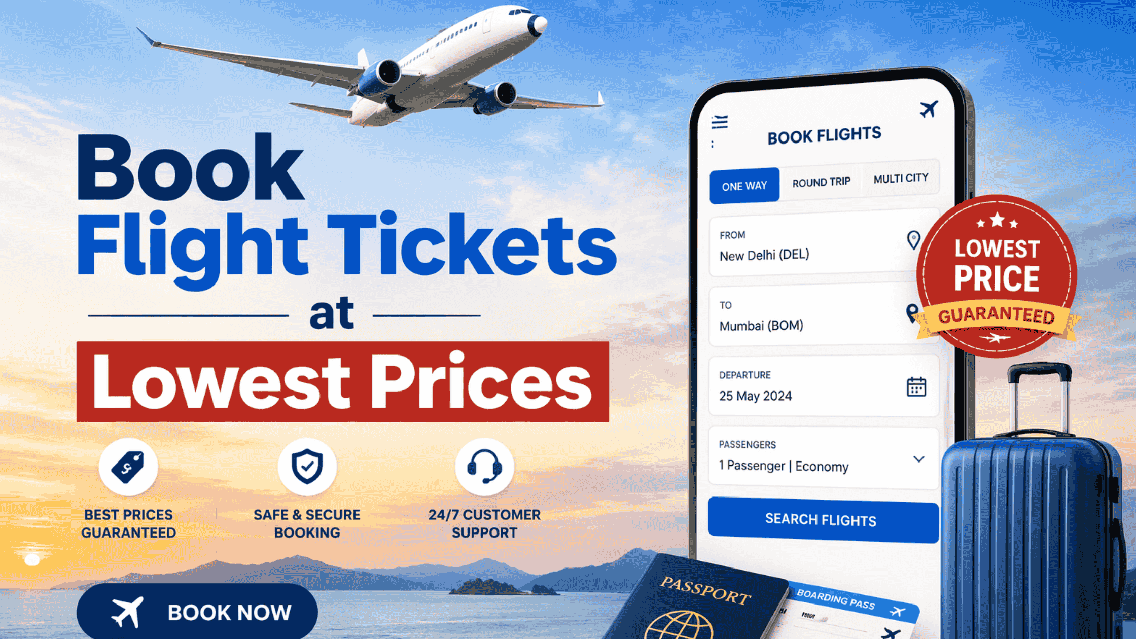 Book Flight Tickets at Lowest Prices – Cheap Flights & Offers